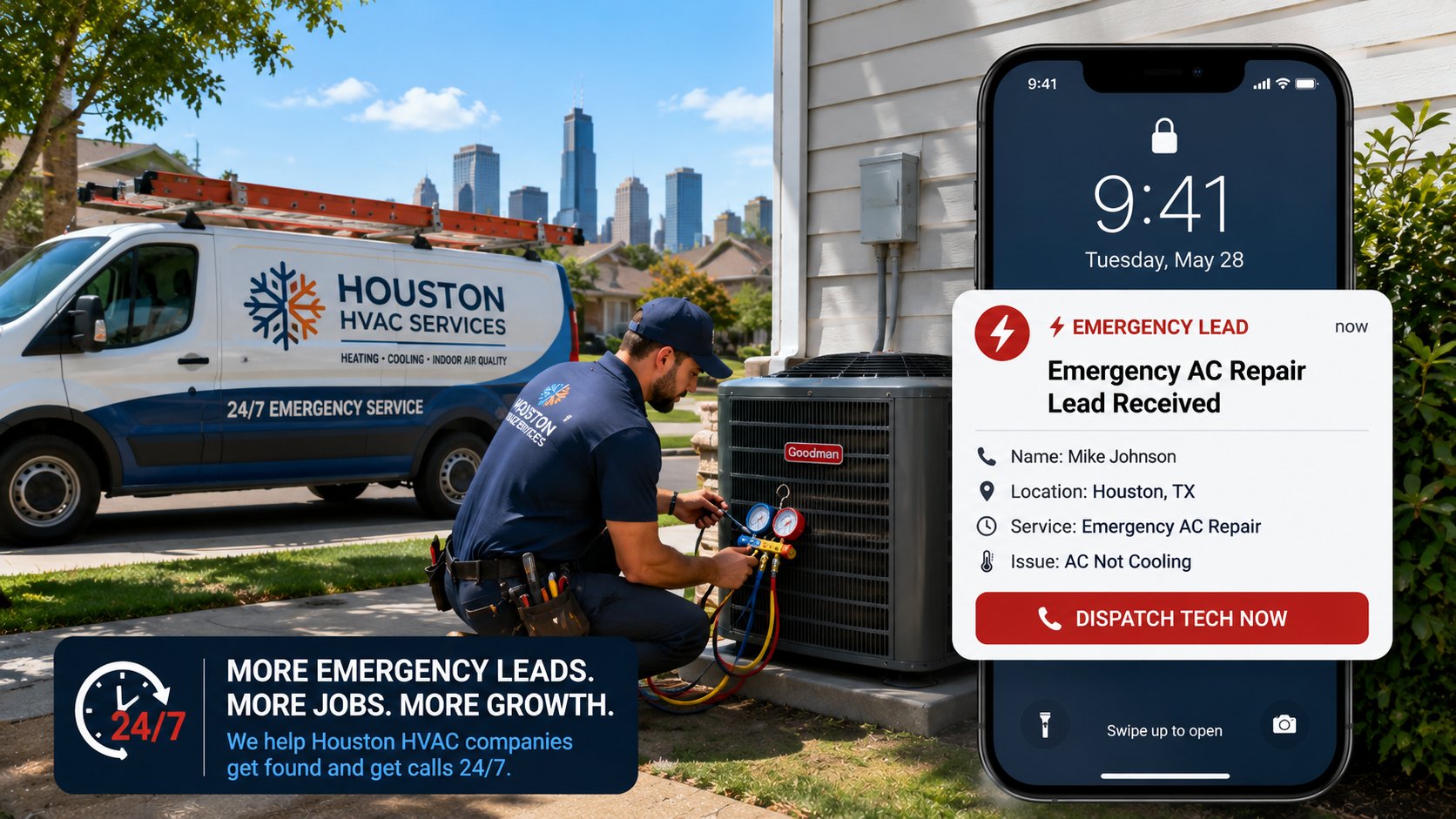 Houston HVAC Google Maps Ranking Proof